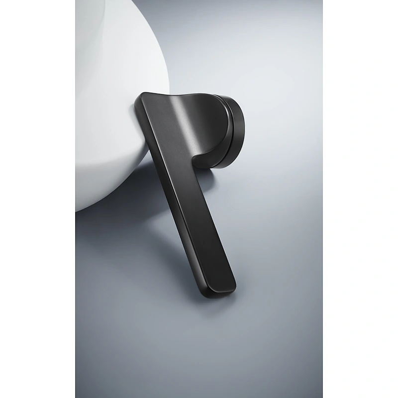 Modern Door Lever Set with Round Rosette